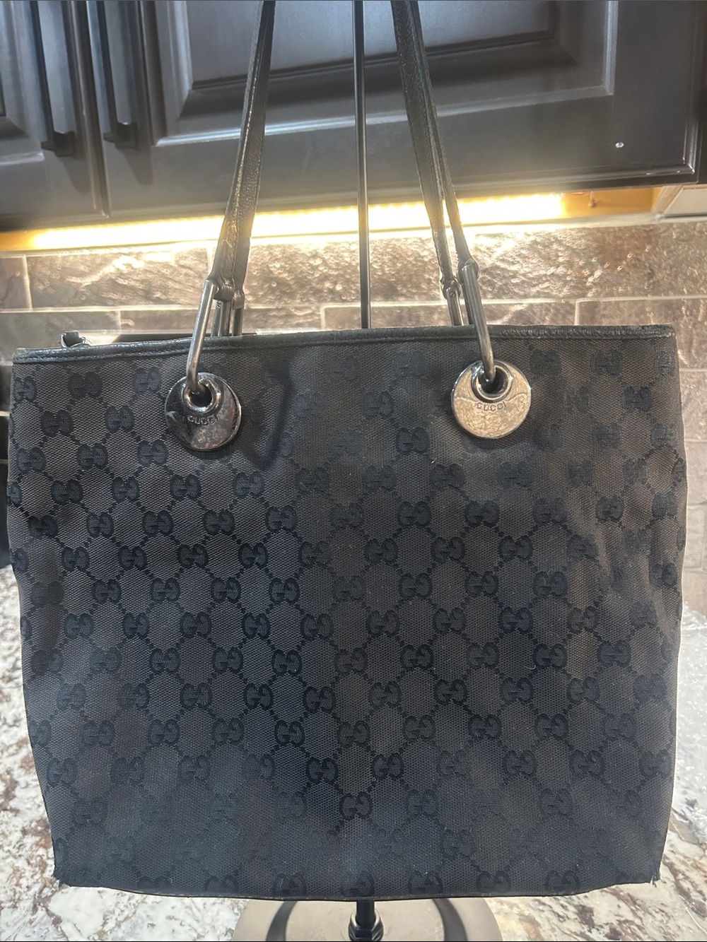 Gucci Tom Ford Era Eclipse GG Monogram Tote Bag with gunmetal hardware - Picture 2 of 11